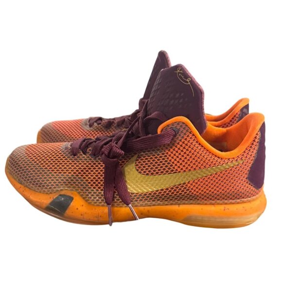 Nike Kobe X 10 Silk Road Orange Youth Size 5.5 Y/ Women's Sz 7 - Picture 6 of 9